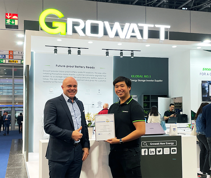 Growatt receives the SolarProsumerAward© in the category inverters